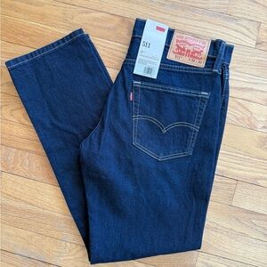 Levi's 511 Slim Fit Jeans 32x30 Dark Wash Denim NWT Made in Egypt - 2014